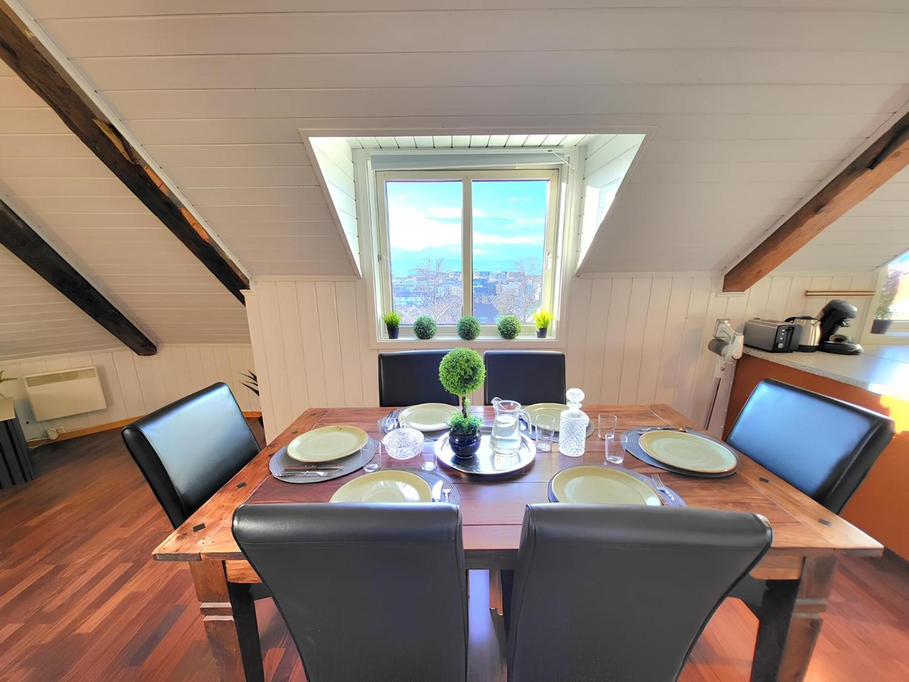 Sunset Penthouse, Fjord View & Parking Apartment Trondheim Exterior photo